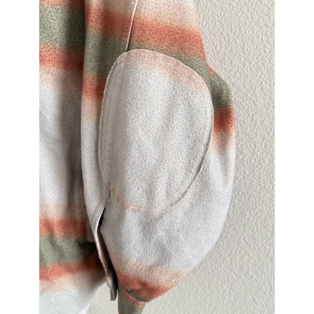 Free People Shacket Plaid Ombre‎ Button Down Oversized Shirt Jacket Women's XL - Picture 9 of 13